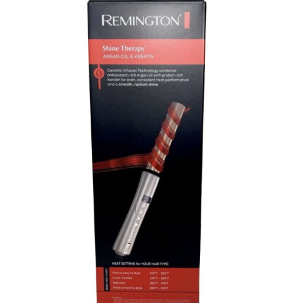 REMINGTON Shine Therapy Argan Oil & Keratin Infused 1 Inch Curling Wand - Picture 2 of 8